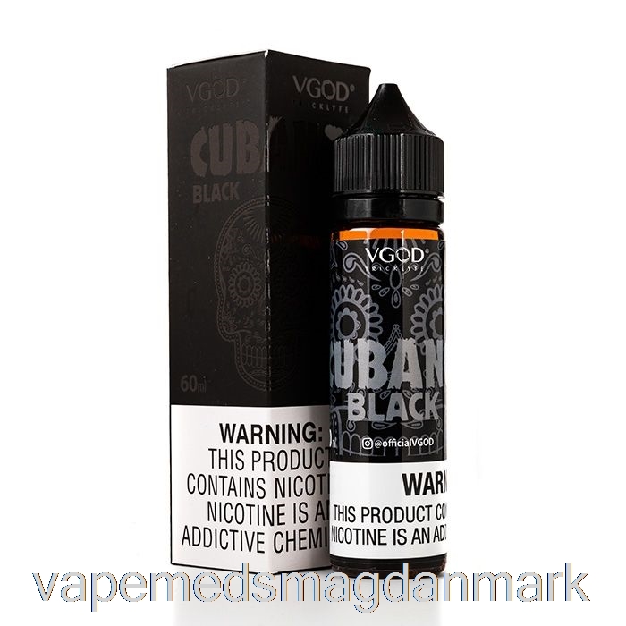 Vape Væske Cubano Sort - Vgod E-væske - 60ml 0mg